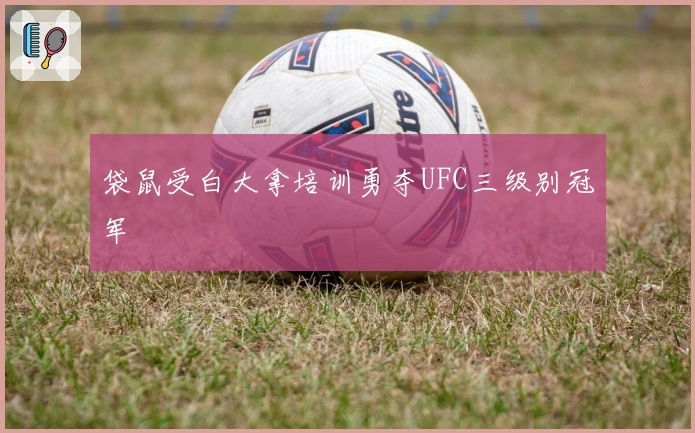 袋鼠受白大拿培训勇夺UFC三级别冠军